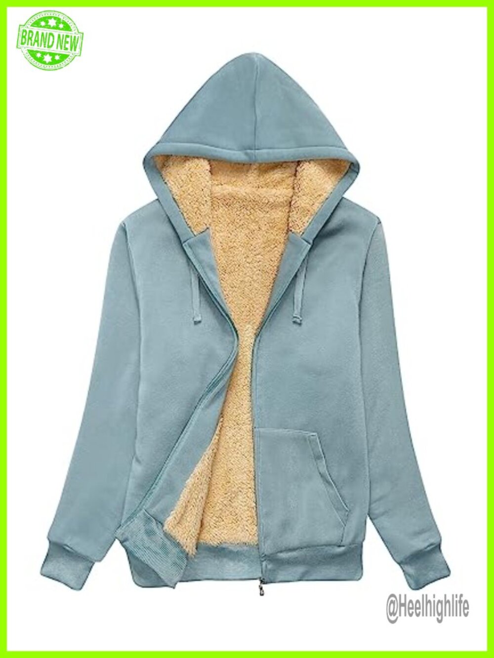 SWISSWELL Women's Fleece Hoodie Sherpa Lined Zip Up Sweatshirt